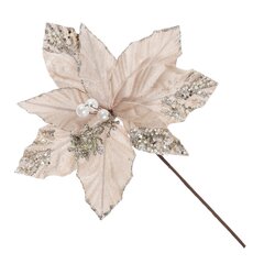 Цветок искусственный "Пуансеттия", L23 W23 H38,5 см