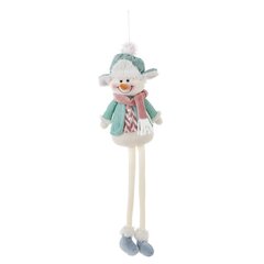 Игрушка набивная подвесная "Снеговик", L14 W8 H39/22 см