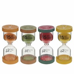 Часы песочные (15 мин.), Д4,5 Ш4,5 В10 см, 4в.