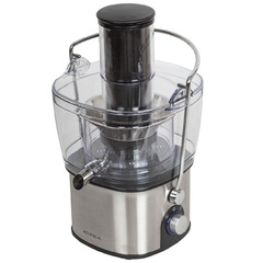 Соковыжималка центробежная Supra JES-2010 850Вт серебристый/черный