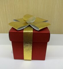 Коробка подарочная (бумага 350г/м2), L25 W25 H25 см