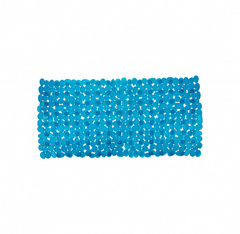 Коврик пластмассовый для ванной голубой