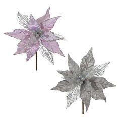 Цветок искусственный "Пуансеттия", L22 W22 H38 см, 2в.