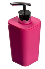 !09 НАБОР 2 ШТУКИ - Диспенсер для жидкого мыла "Геометрия " 350 мл цвет розовый