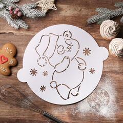 !09 Набор из 2-х штук - Трафарет для выпечки «Пандочка», 35,2 x 30 см.