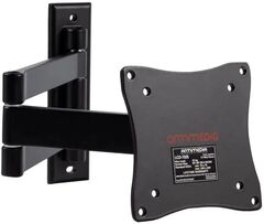 Кронштейн для телевизора Arm Media LCD-7101 черный 10"-26" макс.15кг настенный поворотно-выдвижной/наклонный