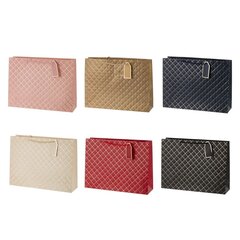 Пакет подарочный (бумага 210г/м2, блок 12шт), L41 W12 H32 см, 6в.