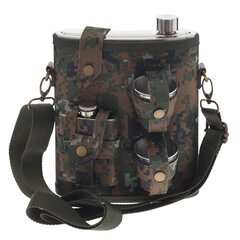 Набор из 4-х предм.: фляжка 1350 мл, 2 стопки 70 мл, фляжка 100 мл, Д19 Ш10,5 В23,5 см