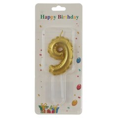 Свеча для торта "Цифра 9", L3,5 W1 H10 см