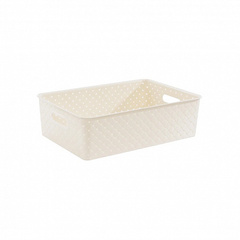 Корзинка БЕРЕСТА слоновая кость 7.5л 350х 245х105мм