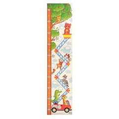 !Ростометр "Зверята" дерево, подъемник, 99х22,5 см