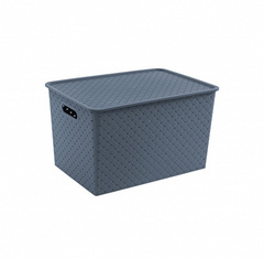 Корзинка БЕРЕСТА космик 14л 350х245х205мм с крышкой