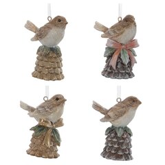 Фигурка декоративная подвесная "Птичка", L5 W4 H7 см, 4в.