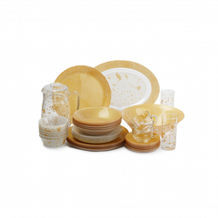 Набор столовый SIMPLY MON'D'OR GOLD & WHITE 46пр