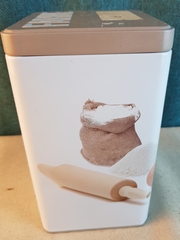 !09 Банка для хранения мучных изделий "FARME", металл, вертикальная