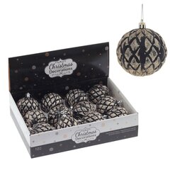 Набор из 12шт Украшение новогоднее "Шар", D 8 см, L35,5 W27 H8,5 см
