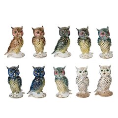 Фигурка декоративная "Сова", L8 W10 H16 см, 1 штука. дизайн микс