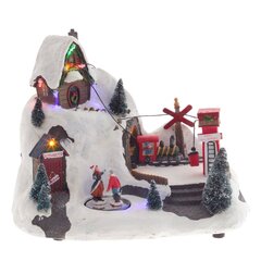 Фигурка декоративная "Рождество" (4 мелодии, подсвет, движ, 3xAA н/п, +USB), L30,5 W20 H24 см