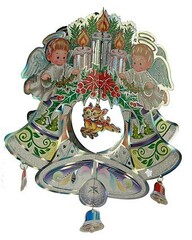 !09 Украшение (набор 4 штуки) "Декоративные колокольчики" 43X35 см.