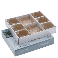 Набор из 6-ти чашек с блюдцами, 155 мл, L12,5 W12,5 H6 см