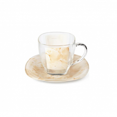 Чайный набор МАРБЛ БЕЖ 12 предметов 220мл