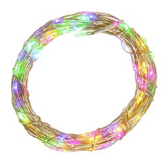 Электрогирлянда,  L1055 W0,1 H0,1 см (100 разноц LED, 8 реж свеч,серебр шнур, 3 W)