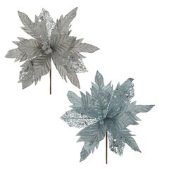 Цветок искусственный "Пуансеттия", L33 W33 H39 см, 2в.