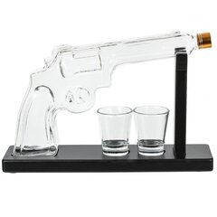 Графин "Пистолет" 330 мл с 2-мя стопками 40 мл, L28 W7 H19 см