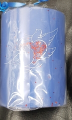 !НАБОР СВЕЧЕЙ 2 ШТУКИ - Свеча декоративная " Влюбленные голуби" , d 8 см, цвет синий