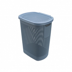 Корзина для белья NICKEL синяя 58л 36.1x47.4x57.6см с крышкой