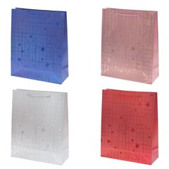 Пакет подарочный (бумага 210г/м2, блок микс 12шт), L26 W10 H32 см, 4в.