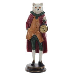 Фигурка декоративная "Кот" с часами, L14 W13 H41 см