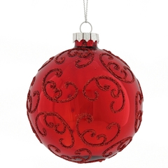 Украшение новогоднее "Шар", D 8 см, L8 W8 H10 см