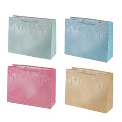 Пакет подарочный (бумага 210г/м2, блок микс 12шт), L39 W11 H30 см, 4в.