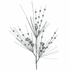 !09 Набор из 2-х изделий - Ветка, Д20 Ш20 В75 см, переливающееся серебро Flando