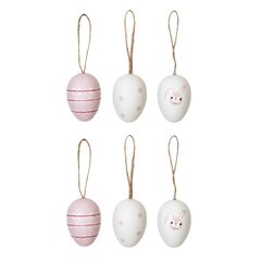 Набор из 6-ти изделий декоративных подвесных "Яйцо" (4*6), L14 W12,5 H4,5 см