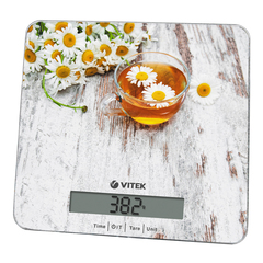 Весы кухонные Vitek VT-8008 MC макс:10кг ромашки