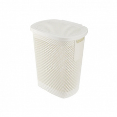 Корзина для белья NICKEL слоновая кость 58л 36.1x47.4x57.6см с крышкой