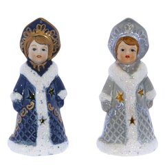 Фигурка декоративная "Снегурочка" с подсветкой (2xLR44), L5 W5 H10,5 см, 2в.