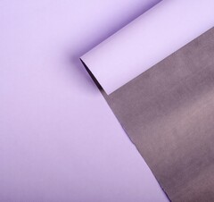 !09 Бумага крафт белый 0.68 × 8 м «Сиреневые сны»,