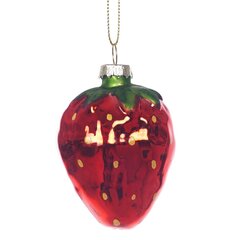 Украшение новогоднее "Клубника", L5,5 W5 H8,5 см