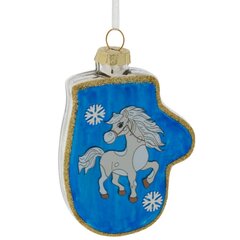 Украшение новогоднее "Варежка с лошадкой", L6,5 W2 H10,5 см
