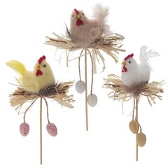 Изделие декоративное (вставка) "Курица" (11*4*7,5) (блок 6шт), L10 W6 H31 см, 3в.