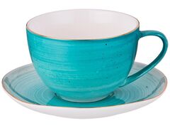 !09 Чайный набор на 1 персону "Колор де аква" 2 пр. 220 мл. в подарочной коробке