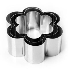 !09 Набор форм - 3 штуки - для выпечки и выкладки "Цветок", 12х12х5 см.