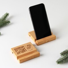 !Подставка под телефон «Лучший», 2 штуки, 8 х 8 х 1,5 см.