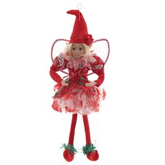 Игрушка набивная подвесная "Эльф", L18 W8 H44/21 см