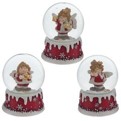 Фигурка декор в стекл шаре "Ангел", D6 см, L7 W7 H9 см, 3в.