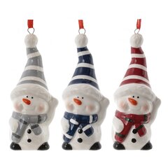 Фигурка декоративная подвесная "Снеговик", L3,5 W4,5 H9,5 см, 3в.