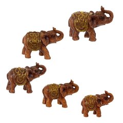 Набор их 7-ми фигурок декоративных "Слон", Д20 Ш7 В21,5 см
